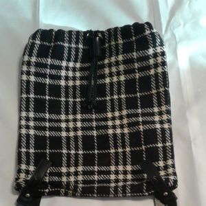 VINTAGE BURBERRY MINI RUCKSACK CHECKED B/W PATTERN